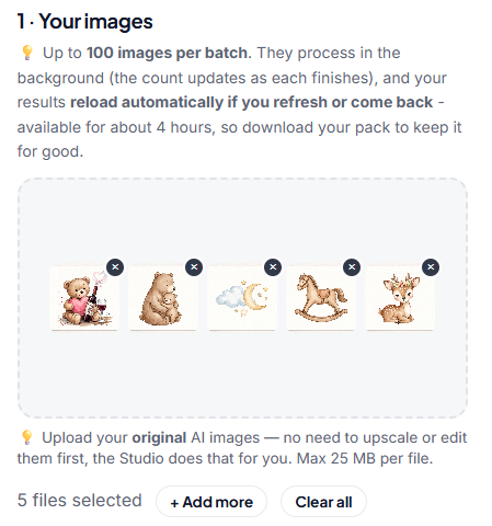 Step 1: Upload your pack